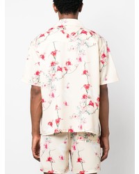 Represent Floral Print Short Sleeve Shirt