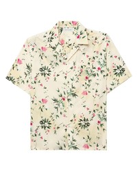 John Elliott Floral Print Short Sleeve Shirt