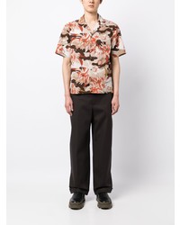 Moncler Floral Print Short Sleeved Shirt