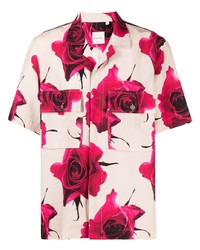 Paul Smith Floral Print Short Sleeved Shirt
