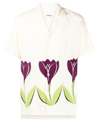 Sandro Floral Short Sleeve Shirt