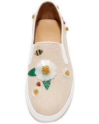 Charlotte Olympia Floral Alex Slip On Sneakers