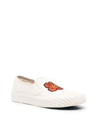 Kenzo Floral Print Slip On Sneakers