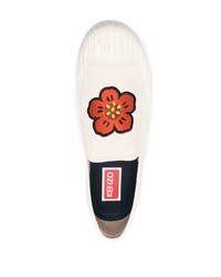 Kenzo Floral Print Slip On Sneakers