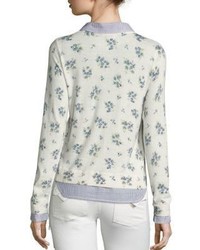 Joie Rika J Layered Floral Print Sweater