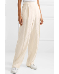 Stella McCartney Floral Jacquard Wide Leg Pants