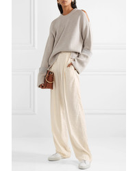 Stella McCartney Floral Jacquard Wide Leg Pants