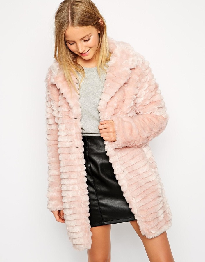Brave Soul Longline Faux Fur Coat | Where to buy &amp how to wear