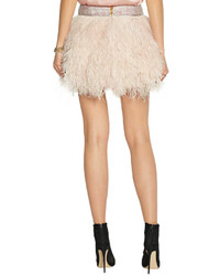 Balmain Embellished Feather Skirt