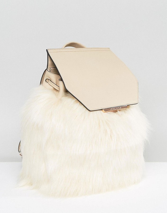 Faux Fur Backpack, $180 | Asos | Lookastic