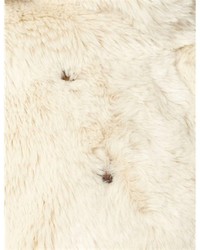 Charles Anastase Cream Faux Fur Colette Coat
