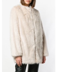 Helmut Lang Oversized Faux Fur Coat