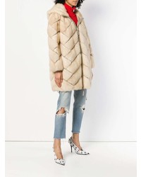 Liska Quilted Fur Coat