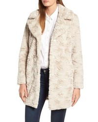 Kenneth Cole New York Textured Faux Fur Coat