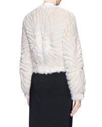 Nobrand Clyne Cavallino Trim Mink Fur Jacket