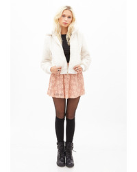 Forever 21 Faux Shearling Hoodie