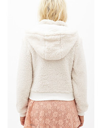 Forever 21 Faux Shearling Hoodie