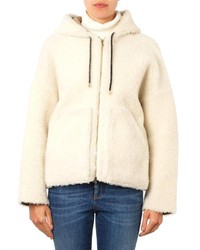 In Marchal Hooded Shearling Short Length Coat