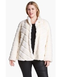 Kristen Blake Faux Rabbit Fur Jacket