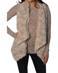 Dylan By True Grit Silky Faux Fur Vest