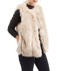 Topshop Leah Faux Fur Vest