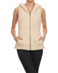 Mystree Faux Fur Hooded Vest