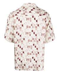 Corneliani Geometric Pattern Silk Shirt