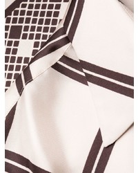73 London Geometric Print Silk Shirt
