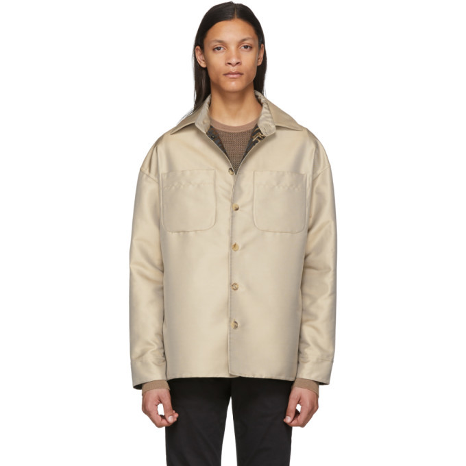 Fendi Beige Field Jacket, $1,018 | SSENSE | Lookastic