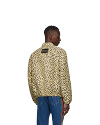 Gucci Yellow And Black Leopard Jacket