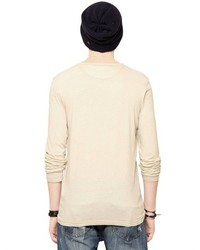 Cycle Cotton Wool Jersey Henley T Shirt