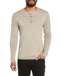 John Varvatos Star USA Cotton Wool Henley Sweater