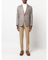 Tagliatore Herringbone Single Breasted Blazer