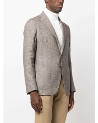 Tagliatore Herringbone Single Breasted Blazer