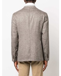 Tagliatore Herringbone Single Breasted Blazer