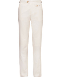 Oliver Spencer Tab Herringbone Cotton Trousers