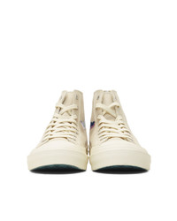 Ps By Paul Smith Ivory Kirk Dino High Top Sneakers