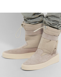 Fear Of God Suede And Canvas High Top Sneakers