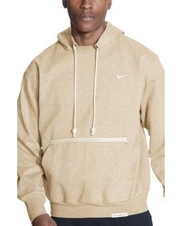 Nike Dri Fit Standard Issue Pullover Hoodie In Sesameheatherpale Ivory At Nordstrom