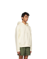 Jil Sander Off White French Terry Hoodie