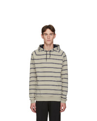 Ps By Paul Smith Off White Stripe Regular Fit Hoodie