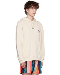 Ps By Paul Smith Off White Zebra Hoodie