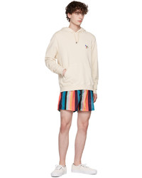 Ps By Paul Smith Off White Zebra Hoodie