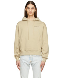 Off-White Taupe Caravaggio Crowning Over Hoodie