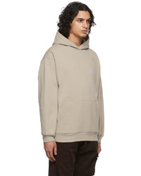 Dime Taupe Classic Small Logo Hoodie