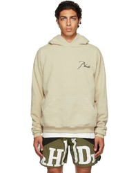 Rhude Taupe Script Hoodie