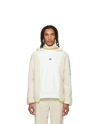 Ader Error White And Off White Fusion Hoodie