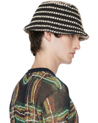 Andersson Bell Beige Contrast Knit Bucket Hat