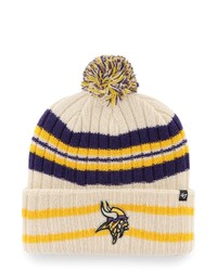 '47 Minnesota Vikings Hone Cuffed Knit Hat With Pom At Nordstrom