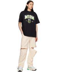 MSGM Off White Striped Cargo Pants